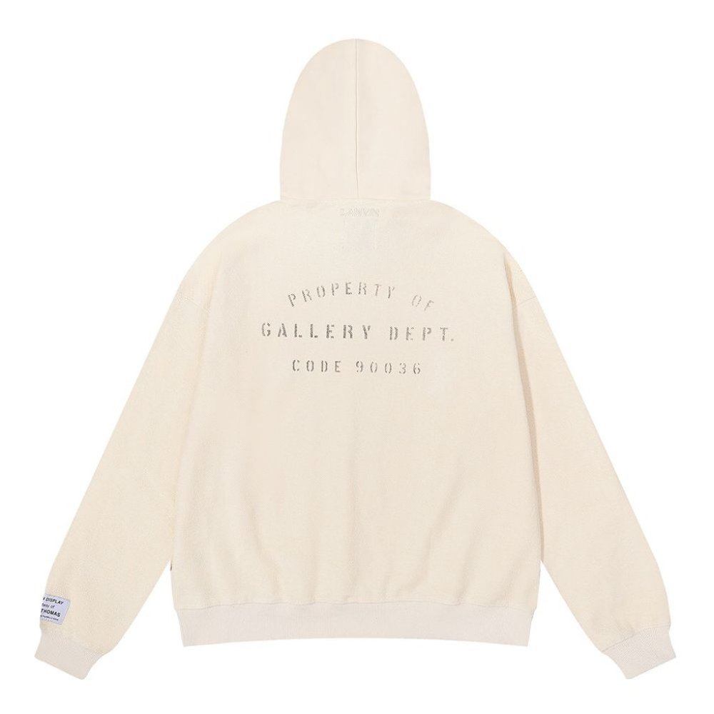 Gallery Dept Monogrammed Logo Print Hoodie Sweatshirt - Picture 2 of 7